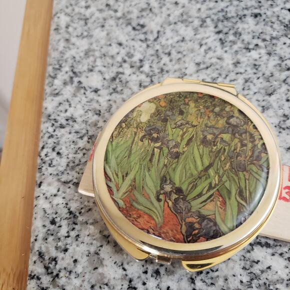 Vincent‎ Van Gogh Irises Compact Mirror Make Up Pocket Mirror Cosmetic. NICE - Picture 10 of 10